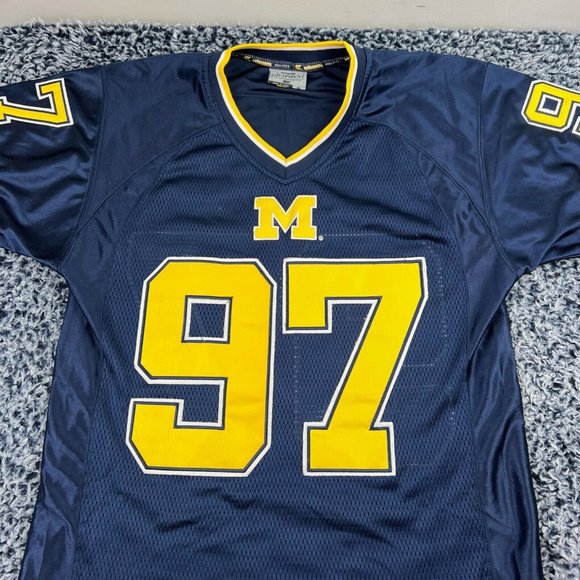 Michigan Wolverines Football Jersey Mens Small Navy Blue NCAA College Equipment - Picture 3 of 10